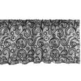 thumbnail image 1 of Ambesonne Art Deco Window Valance, Lace Effect Botany Pattern, 42" x 18", Charcoal Grey and White, 1 of 3