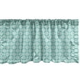 thumbnail image 1 of Ambesonne Art Deco Window Valance, Oriental Curlicue Circular, 54" X 18", Seafoam White, 1 of 3