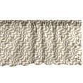 thumbnail image 1 of Ambesonne Art Deco Window Valance, Vintage Irregular Waves, 54" X 18", Almond and White, 1 of 3