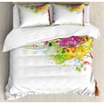 thumbnail image 1 of Ambesonne Art Duvet Cover Set, Color Bursting Tree of Life, 2-Calking, Multicolor, 1 of 3