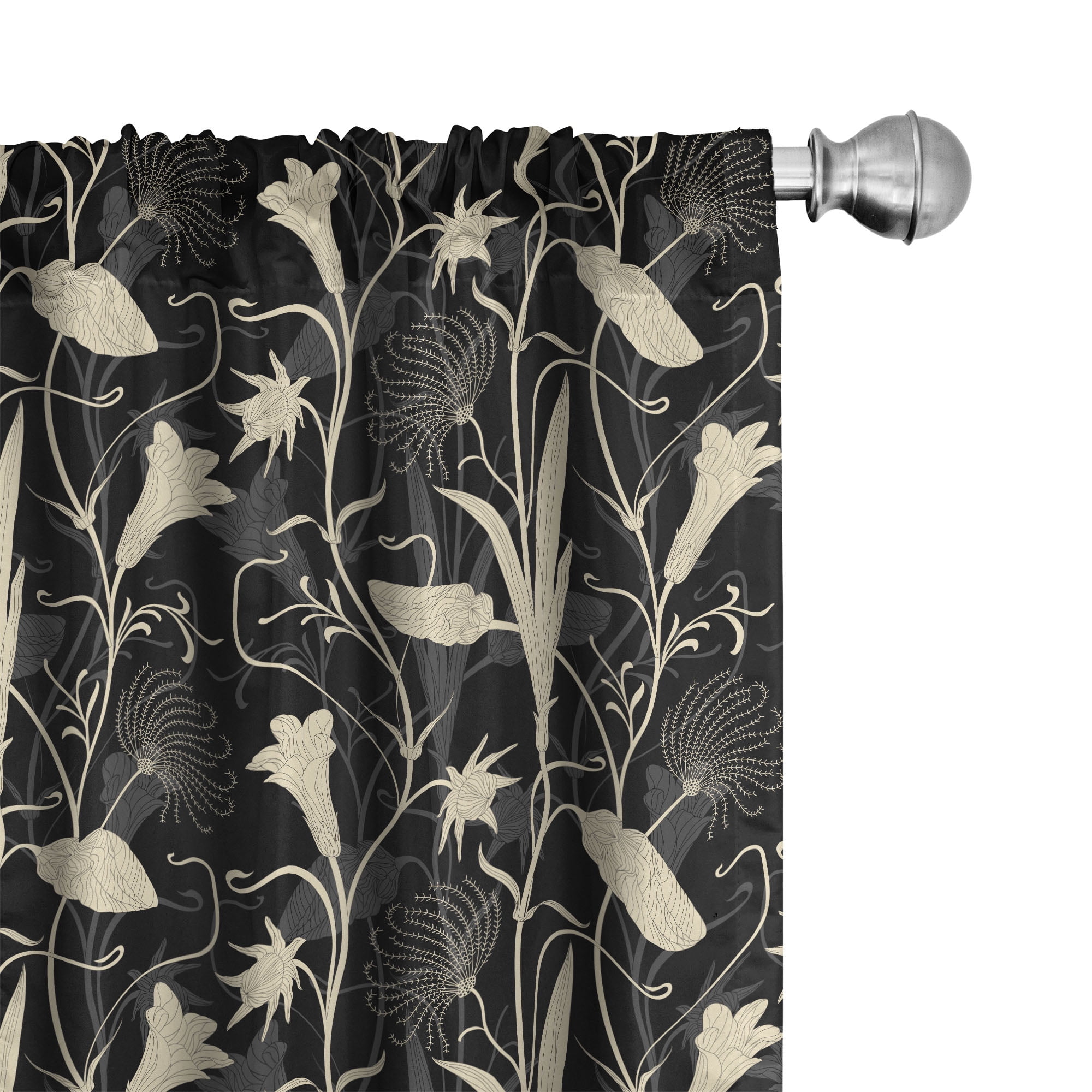 Black And Ivory Curtains