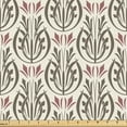 thumbnail image 1 of Ambesonne Art Nouveau Fabric by the Yard Upholstery, Medieval Motif, 10 Yards, Army Green Dried Rose, 1 of 5