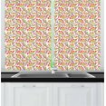 thumbnail image 1 of Ambesonne Art Nouveau Kitchen Curtains, Vibrant Japanese, 55"x39", Multicolor, 1 of 3