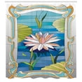 thumbnail image 1 of Ambesonne Art Nouveau Shower Curtain, Stained Glass Lotus, 69"Wx70"L, Multicolor, 1 of 3