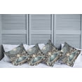 thumbnail image 1 of Ambesonne Art Nouveau Throw Pillow Cover Pack of 4, Panorama of a Pool Hall, 4 Pcs-18" x 18", Pale Taupe Blue Grey, 1 of 5