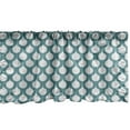 thumbnail image 1 of Ambesonne Art Nouveau Window Valance, Retro Curves Tile, 54" X 12", Teal and White, 1 of 5