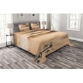 thumbnail image 1 of Ambesonne Art Quilted Bedspread Set 3 Pcs, Chinese Lake Landscape, King Size, Peach, 1 of 3