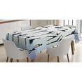 thumbnail image 1 of Ambesonne Art Tablecloth Rectangular Table Cover, Female Ballet Dancers, 52"x70", Purple Lavender White, 1 of 4