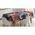 thumbnail image 1 of Ambesonne Art Tablecloth Rectangular Table Cover, Grafitti Sketchy Paint, 52"x70", Multicolor, 1 of 3