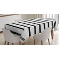 thumbnail image 1 of Ambesonne Art Tablecloth Rectangular Table Cover, Minimalist Paintbrush, 60"x84", Charcoal Grey, 1 of 3