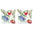 thumbnail image 1 of Ambesonne Art Throw Pillow Cover 2 Pack, Summer Flowers Branch, 18", Multicolor, 1 of 5