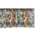 thumbnail image 1 of Ambesonne Art Window Valance, Abstract Awakening Triangles, 42" x 18", Multicolor, 1 of 3