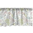 thumbnail image 1 of Ambesonne Art Window Valance, Floral and Leaves Pattern, 54" X 12", Multicolor, 1 of 3