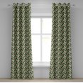 thumbnail image 1 of Ambesonne Artichoke Grommet Curtain, Super Food Organic, 50" x 72", Hunter Green Fern Green, 1 of 6