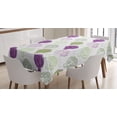 thumbnail image 1 of Ambesonne Artichoke Tablecloth Rectangular Table Cover, Sketch Style Food, 52"x70", Lime Green and Purple, 1 of 4