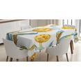 thumbnail image 1 of Ambesonne Artichoke Tablecloth Rectangular Table Cover, Watercolor Vegetables, 60"x90", Earth Yellow Sky Blue, 1 of 4