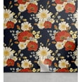 thumbnail image 1 of Ambesonne Asian Floral Peel & Stick Wallpaper for Home, Flowers Eastern Colors, 13"x72", Indigo Burnt Orange Cream, 1 of 5