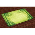 thumbnail image 1 of Ambesonne Asian Themed Place Mats Set of 4, Chinese Fengshui View, Standard Size, Green, 1 of 4