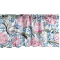 thumbnail image 1 of Ambesonne Asian Window Valance with Rod Pocket, Peony Crane Birds Chinese, 54" X 18", Soft Pink Azure Blue, 1 of 1