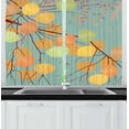 thumbnail image 1 of Ambesonne Aspen Tree Kitchen Curtains, Branches Autumn Leaves, 55"x39", Multicolor, 1 of 2
