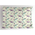 thumbnail image 1 of Ambesonne Aster Pillow Sham, Countryside Flora Pattern, 26" X 20", Multicolor, 1 of 2