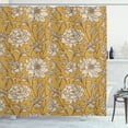 thumbnail image 1 of Ambesonne Aster Shower Curtain, Earth Tones Flower Petals Art, 69"Wx70"L, Earth Yellow, 1 of 4