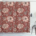 thumbnail image 1 of Ambesonne Aster Shower Curtain, Earth Tones Flower Petals Art, 69"Wx70"L, Pale Rust, 1 of 4