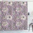 thumbnail image 1 of Ambesonne Aster Shower Curtain, Earth Tones Flower Petals Art, 69"Wx84"L, Purple Grey, 1 of 4