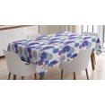 thumbnail image 1 of Ambesonne Aster Tablecloth Rectangular Table Cover, Blossoming Daisies Design, 60"x84", Grey Navy Blue Violet, 1 of 4