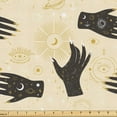 thumbnail image 1 of Ambesonne Astral Fabric by the Yard Upholstery, Bohemian Illustration Moon, 2 Yards, Beige Black Dark Mustard, 1 of 1