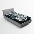thumbnail image 1 of Ambesonne Astrology Fitted Sheet, Leo Astrology Zodiac, Twin Size, Blue Grey, 1 of 2
