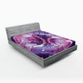 thumbnail image 1 of Ambesonne Astrology Fitted Sheet, Zodiac Circle Space, Queen Size, Purple and Pale Blue, 1 of 2