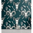 thumbnail image 1 of Ambesonne Astrology Peel & Stick Wallpaper for Home, Goat Skulls Vintage Art, 13"x100", Dark Seafoam Off White, 1 of 5