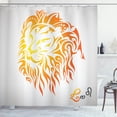 thumbnail image 1 of Ambesonne Astrology Shower Curtain, Leo Horoscope Sign, 69"Wx75"L, Orange, 1 of 4