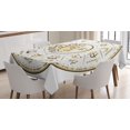 thumbnail image 1 of Ambesonne Astrology Tablecloth Rectangular Table Cover, Horoscope Positions, 52"x70", Yellow Beige, 1 of 4