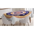 thumbnail image 1 of Ambesonne Astrology Tablecloth Rectangular Table Cover, Zodiac Cancer Virgo, 60"x90", Navy Blue Yellow, 1 of 3