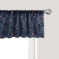 thumbnail image 1 of Ambesonne Astrology Window Valance, Solar System Planet Astronomy Cosmos Galaxy Mysterious Universe, Curtain Valance for Kitchen Bedroom Decor with Rod Pocket, 54" X 18", Turquoise Dark Blue, 1 of 3