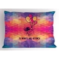 thumbnail image 1 of Ambesonne Astronaut Pillow Sham, Doodle Space Man, 36" X 20", Pink Multicolor, 1 of 2