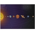thumbnail image 1 of Ambesonne Astronomy Jigsaw Puzzle Durable Cardboard, Solar System Cartoon Sun, 1000 pcs, Indigo and Multicolor, 1 of 5