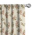 thumbnail image 1 of Ambesonne Autumn 4-Panel Curtains, Pastel Nature Leaves Pattern, 56"x63", Dark Salmon and Pale Green, 1 of 4