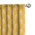 thumbnail image 1 of Ambesonne Autumn 4-Panel Curtains, Simplistic Yellow Leafage, 56"x63", Pale Orange White, 1 of 1