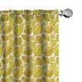 thumbnail image 1 of Ambesonne Autumn 4-Panel Curtains, Yellow Leaves of Fall Season, 56"x95", Earth Yellow Eggshell, 1 of 1