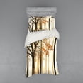 thumbnail image 1 of Ambesonne Autumn Bedding Set 3 Pcs, Tree in Abstract Woods, Twin XL, Orange Brown, 1 of 2