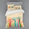 thumbnail image 1 of Ambesonne Autumn Bedding Set 4 Pcs, Colorful Abstract Trees, Queen, Multicolor, 1 of 2
