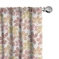 thumbnail image 1 of Ambesonne Autumn Curtains, Warm Colored Fall Leaves, Pair of 28"x95", Orange and Vermilion, 1 of 5