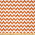 thumbnail image 1 of Ambesonne Autumn Fabric by the Yard Microfiber, Holiday Seasonal Color, 2 Yards, Orange and White, 1 of 1