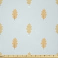 thumbnail image 1 of Ambesonne Autumn Fabric by the Yard Microfiber, Yellow Oak Leaves Art, 3 Yards, Mint Green and Beige, 1 of 2