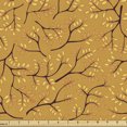 thumbnail image 1 of Ambesonne Autumn Fabric by the Yard Upholstery, Fall Tree Branches Leaves, 1 Yard, Apricot and Dark Brown, 1 of 5