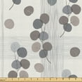 thumbnail image 1 of Ambesonne Autumn Fabric by the Yard Upholstery, Grunge Botanical Leafy Print, 1 Yard, Pale Grey Grey Dust, 1 of 5