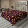 thumbnail image 1 of Ambesonne Autumn Flat Sheet, Mushroom Seasonal Vegetable, King Size, Dark Maroon Marigold, 1 of 1